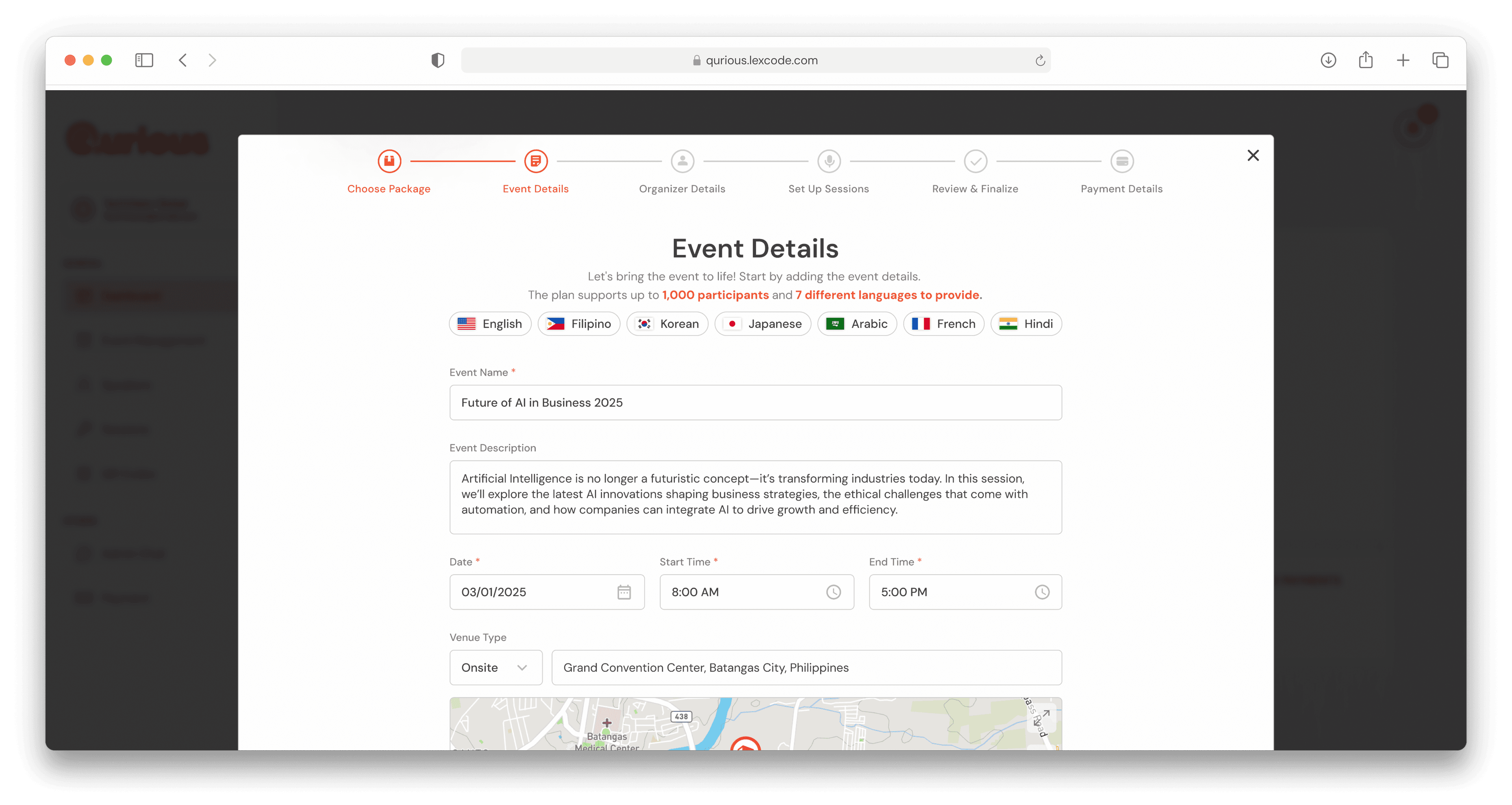 Create your Event